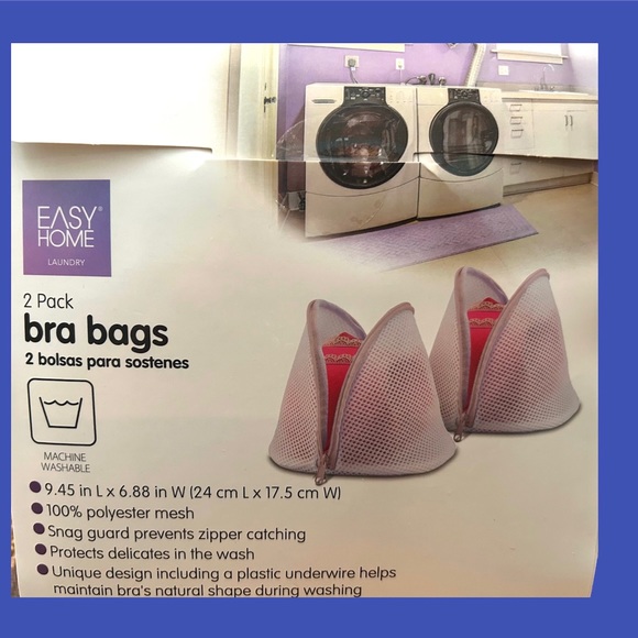 NWT Bundle of 2 Easy Home 2-Pack Mesh Wash or Bra Laundry Bags - Picture 5 of 5